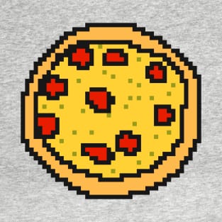 Eating 8bit Pixelart Pizza Food T-Shirt